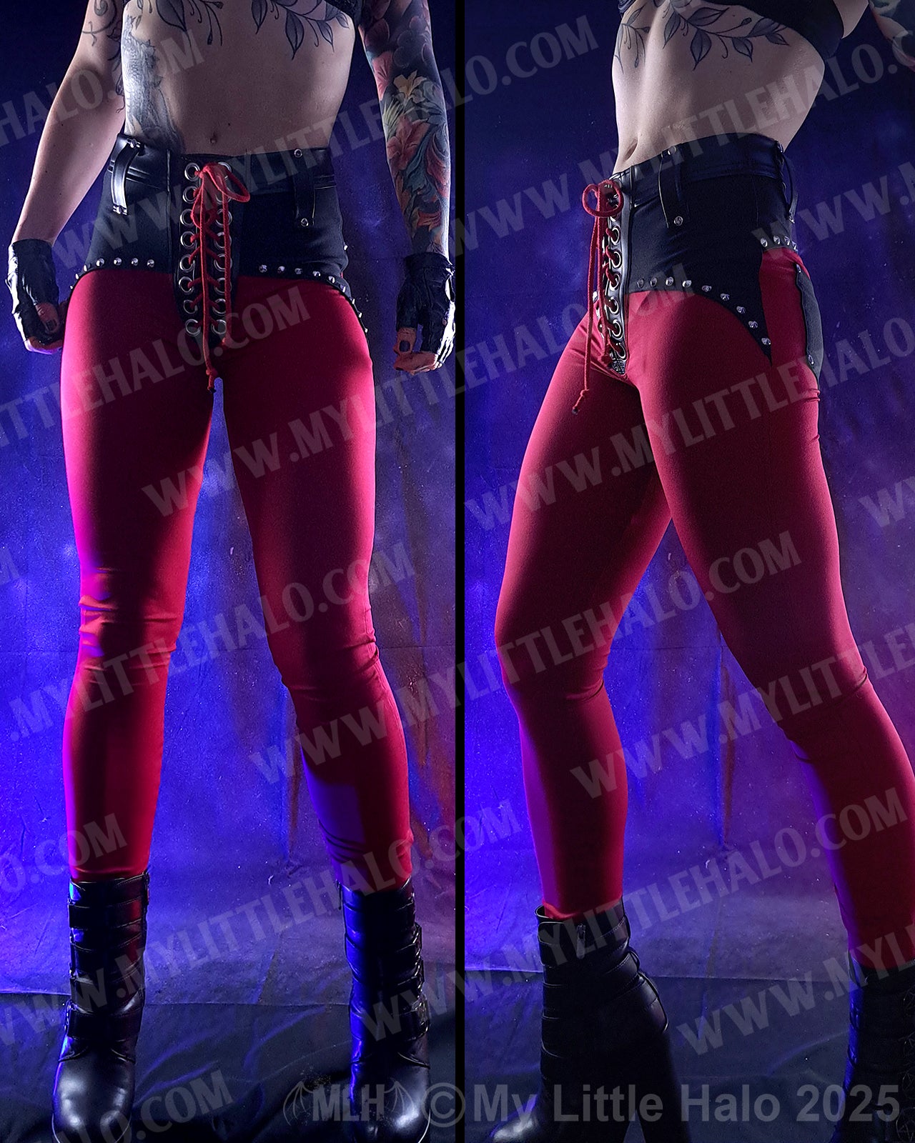 #11 Deep Red High Waisted Skinny Pants