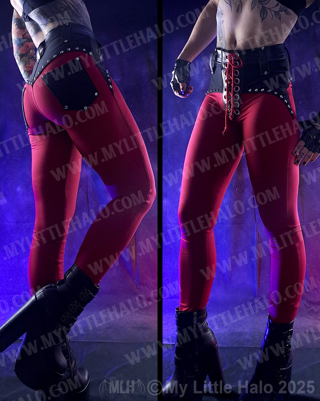 #11 Deep Red High Waisted Skinny Pants
