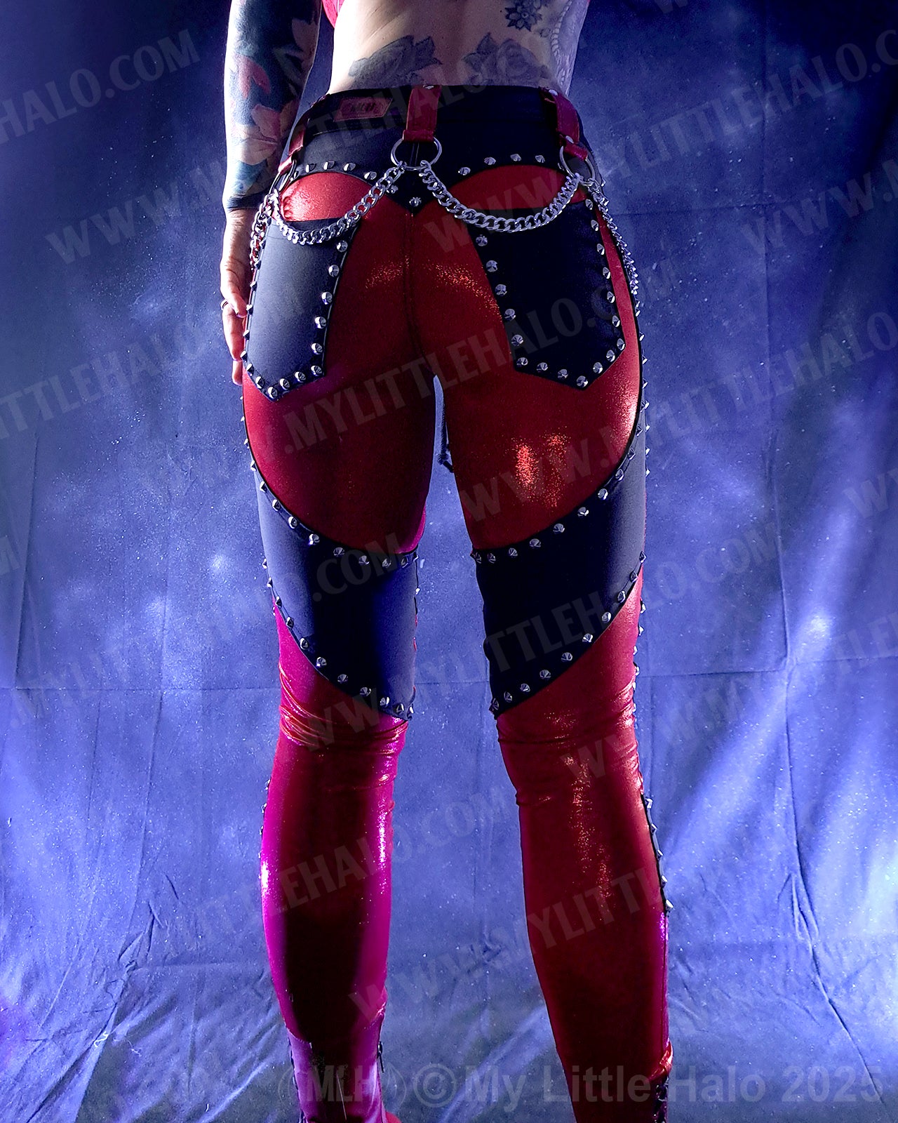 #14 Red & Black Heart Booty Pants