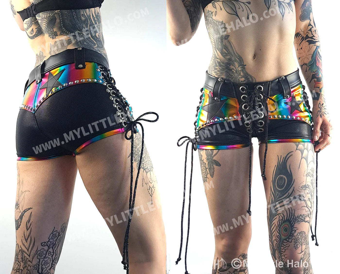 #19 Low Rise Rainbow & Star Shorts (06-24-01-00-25)