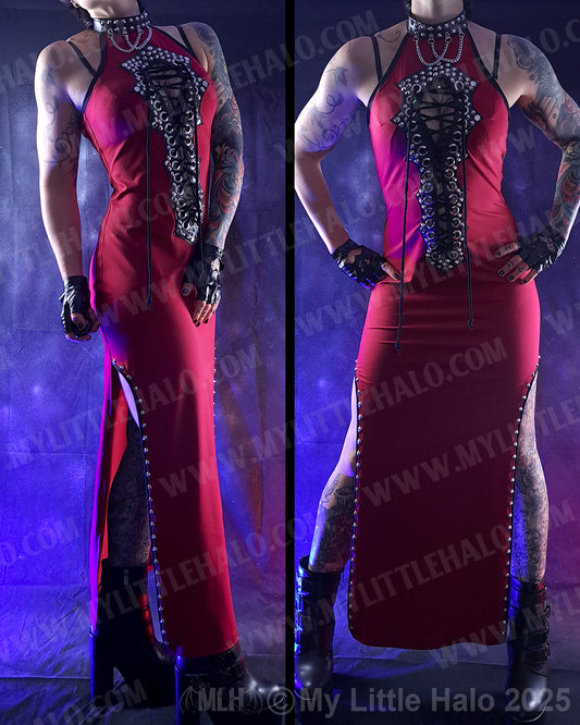 #3 Deep Red Full Length Dress