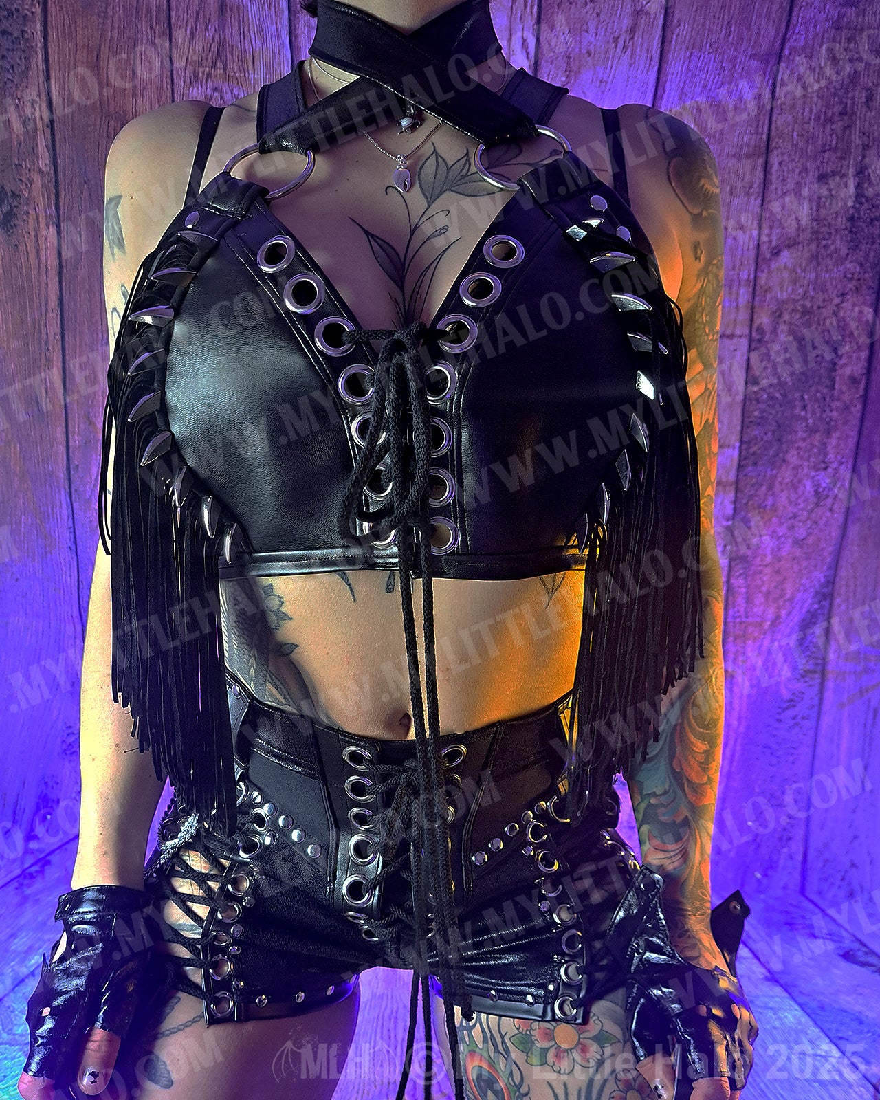 #7 Fringed Dragon-claw Spike Bralette