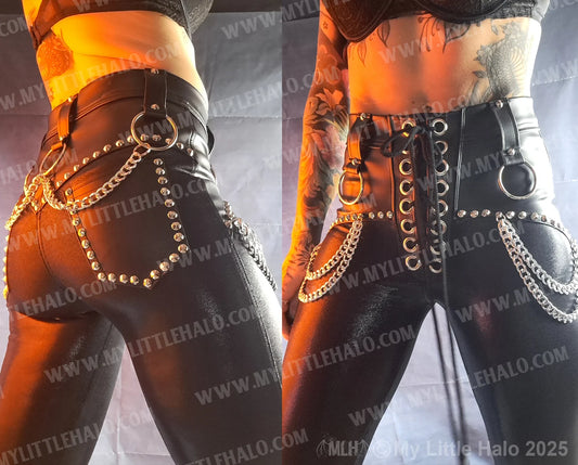 High Waist Chain Skinnies (03-25-01-00-04)