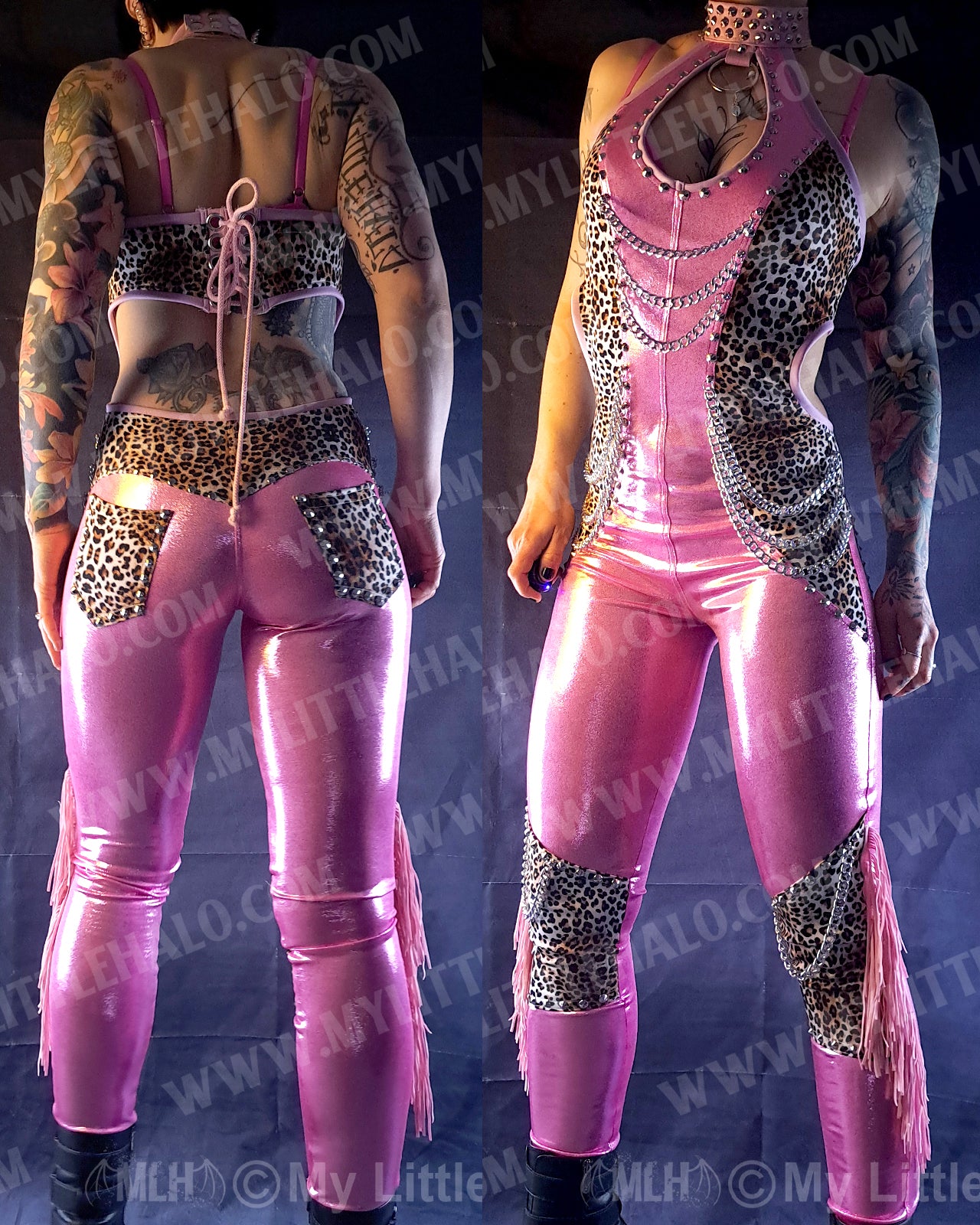 #6 Pink Candy & Cheetah Catsuit