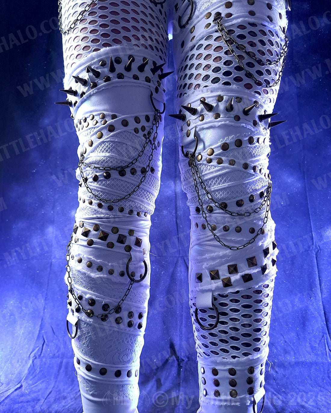 All White Glam Rock Fashion Collection