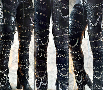 Heavy Metal Goth Spikes & Hardware Pants #10
