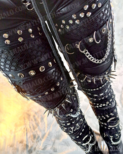 Heavy Metal Goth Spikes & Hardware Pants #10