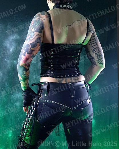 #11 Black Spiked Choker Bustier