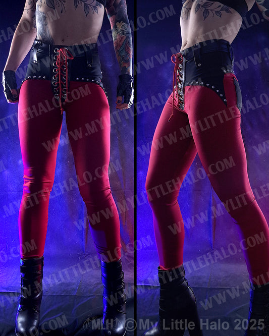 #11 Deep Red High Waisted Skinny Pants