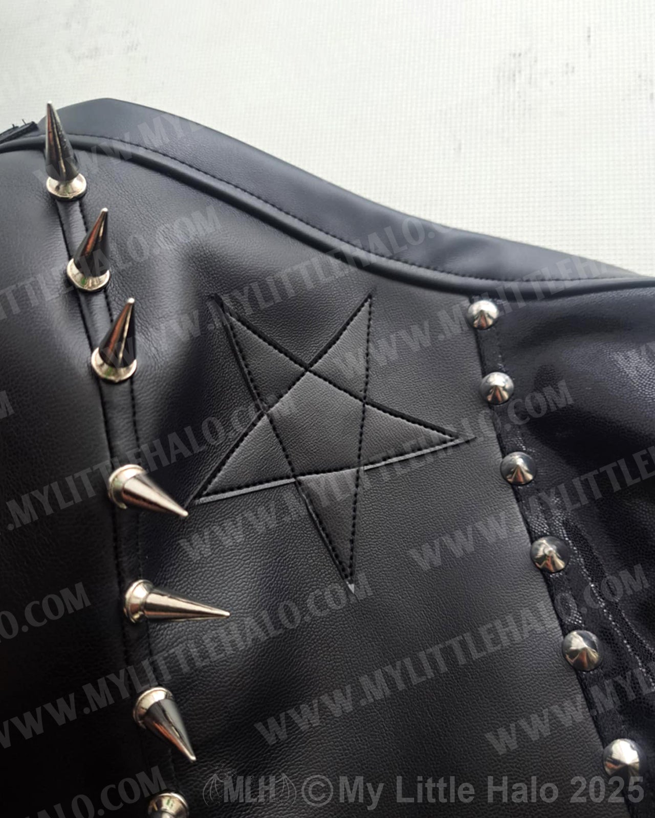 #11 Black Spiked Choker Bustier