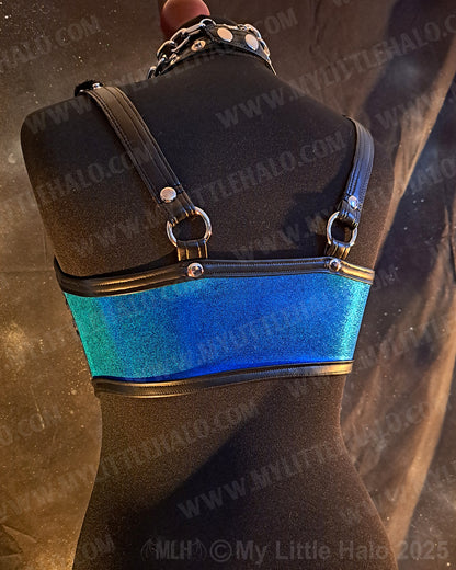 #1 Black & Blue Spiked Bralette