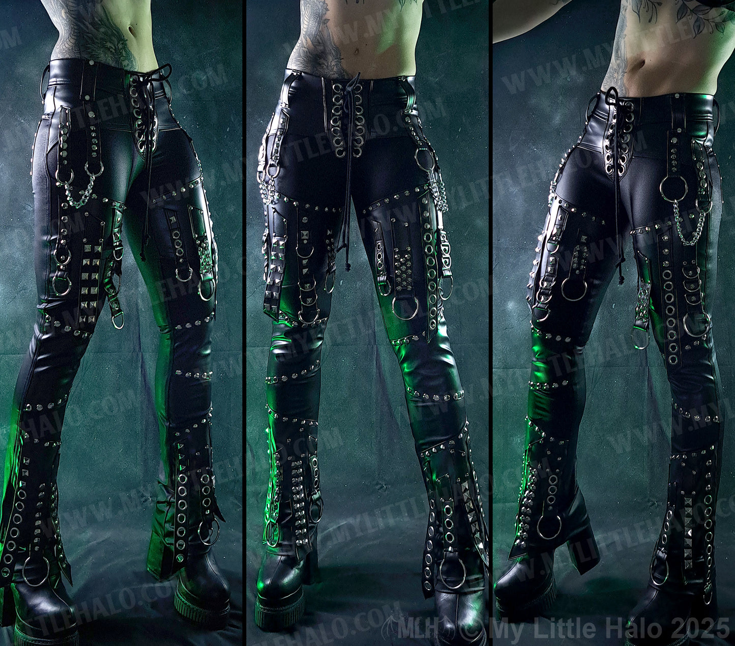 #1 Straight Leg Buckle Strap Pants