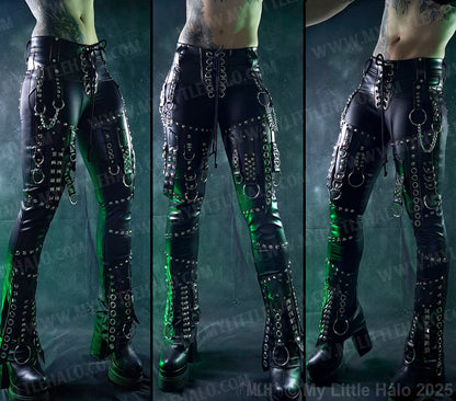 #1 Straight Leg Buckle Strap Pants