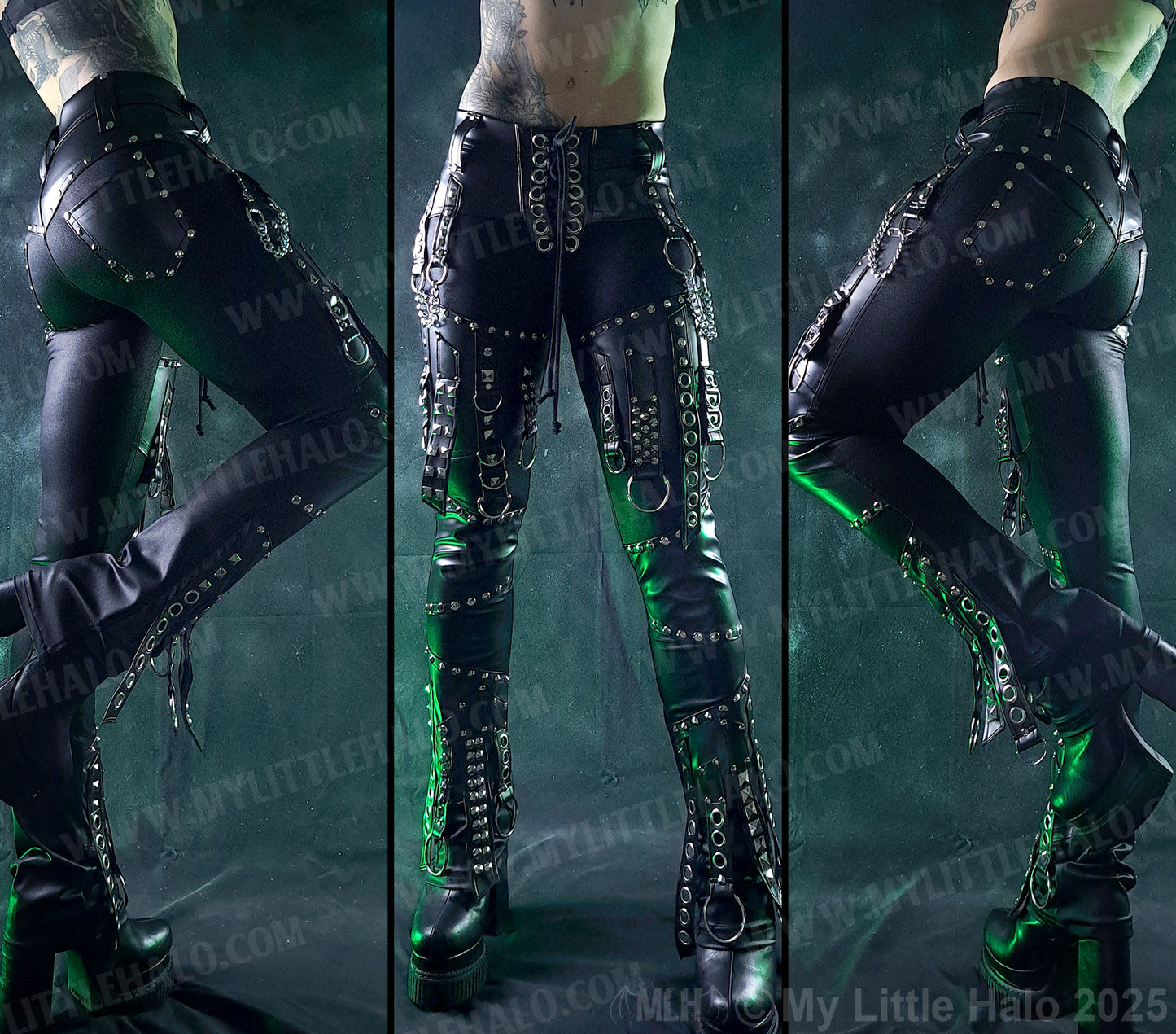 #1 Straight Leg Buckle Strap Pants