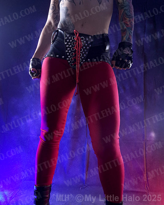 #2 Deep Red Low Rise Skinny Pants
