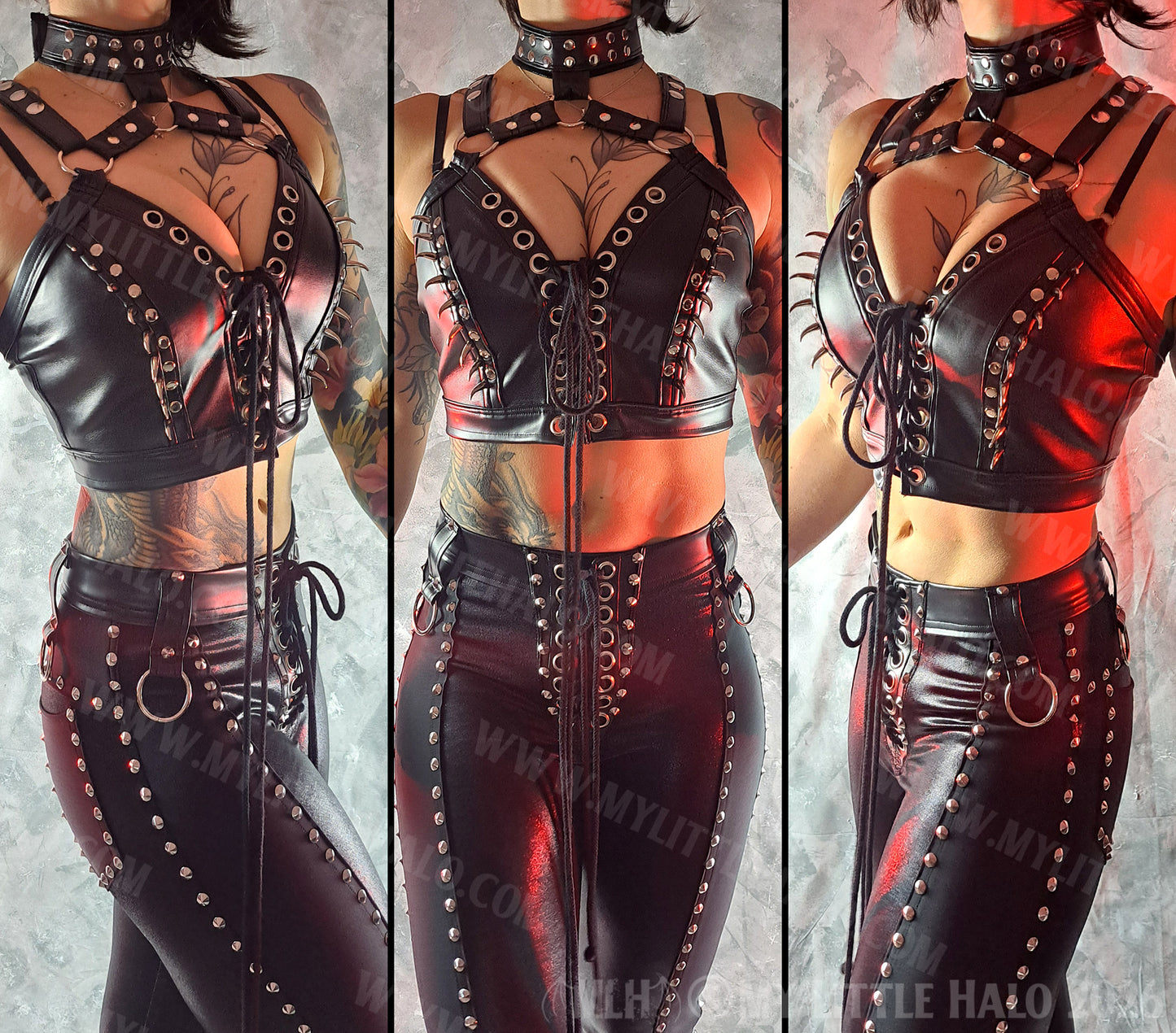 Cat Claw Spiked Gothic Cropped Bustier #3