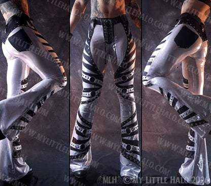 Silver & Black O-Ring Flares #4