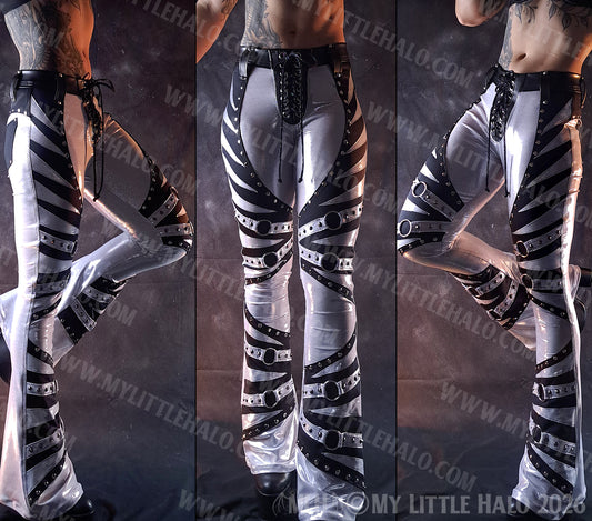 Silver & Black O-Ring Flares #4