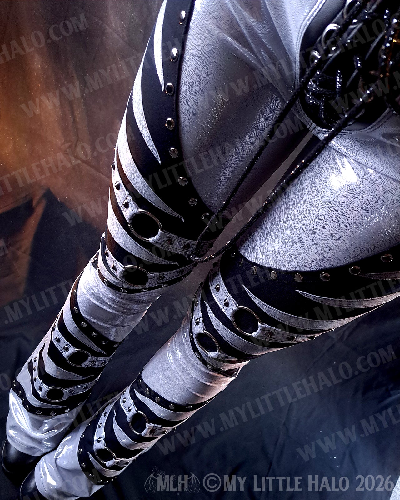 Silver & Black O-Ring Flares #4