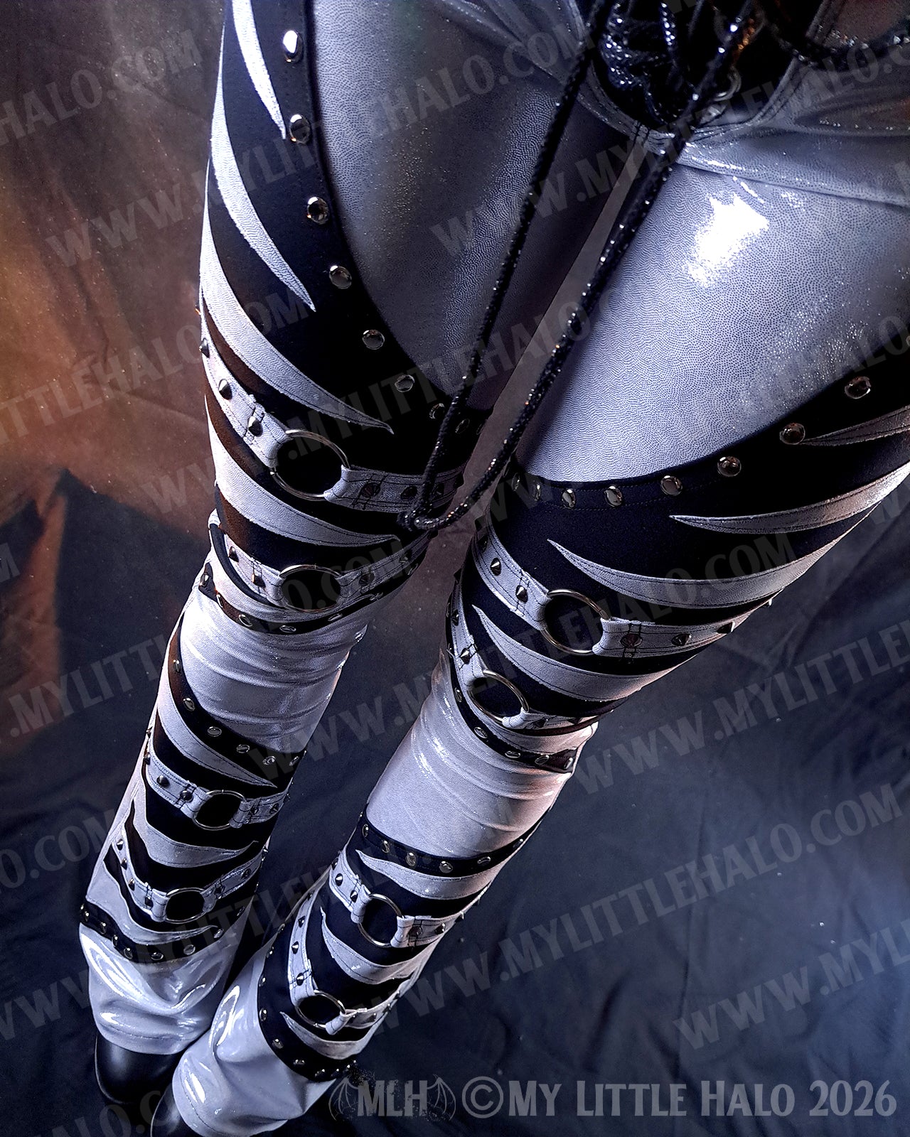 Silver & Black O-Ring Flares #4