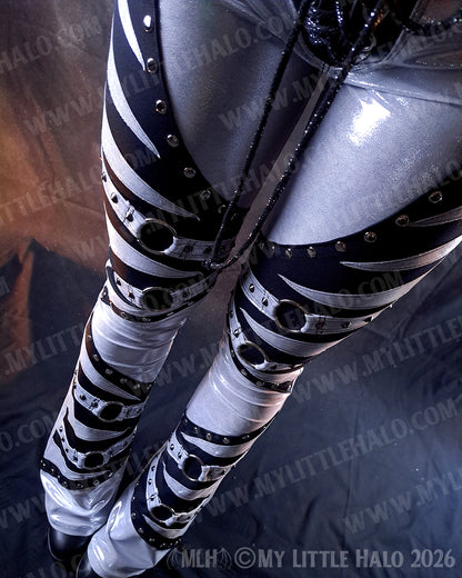 Silver & Black O-Ring Flares #4