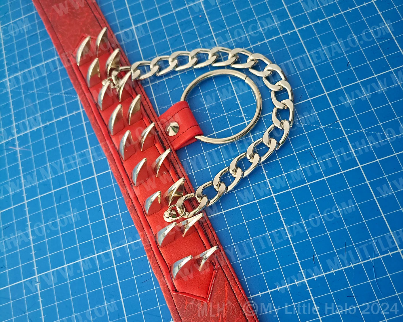 #6 Red O-Ring Claw Spike Choker (24-01-00-36)