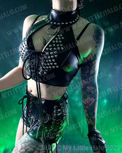#7 Black Collar Bralette