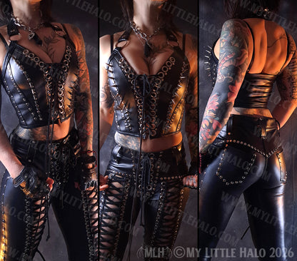 Black Spiked Bustier #9