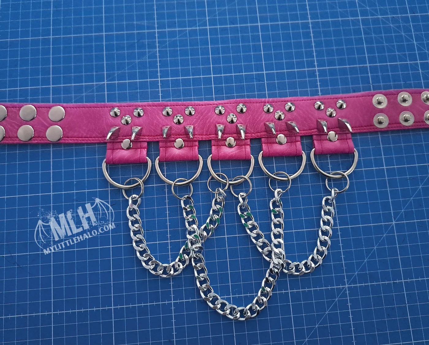 #9 Pink Claw Spike & D-Chain Choker (24-01-00-29)