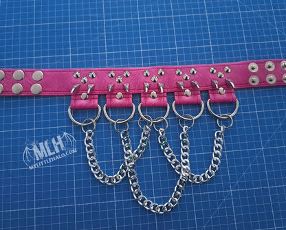 #9 Pink Claw Spike & D-Chain Choker (24-01-00-29)