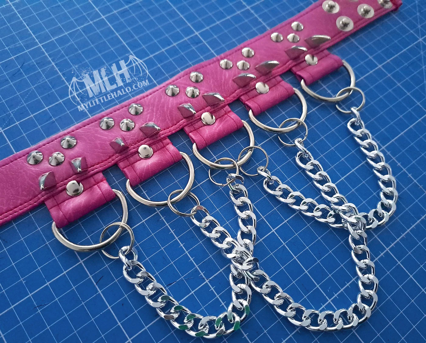 #9 Pink Claw Spike & D-Chain Choker (24-01-00-29)