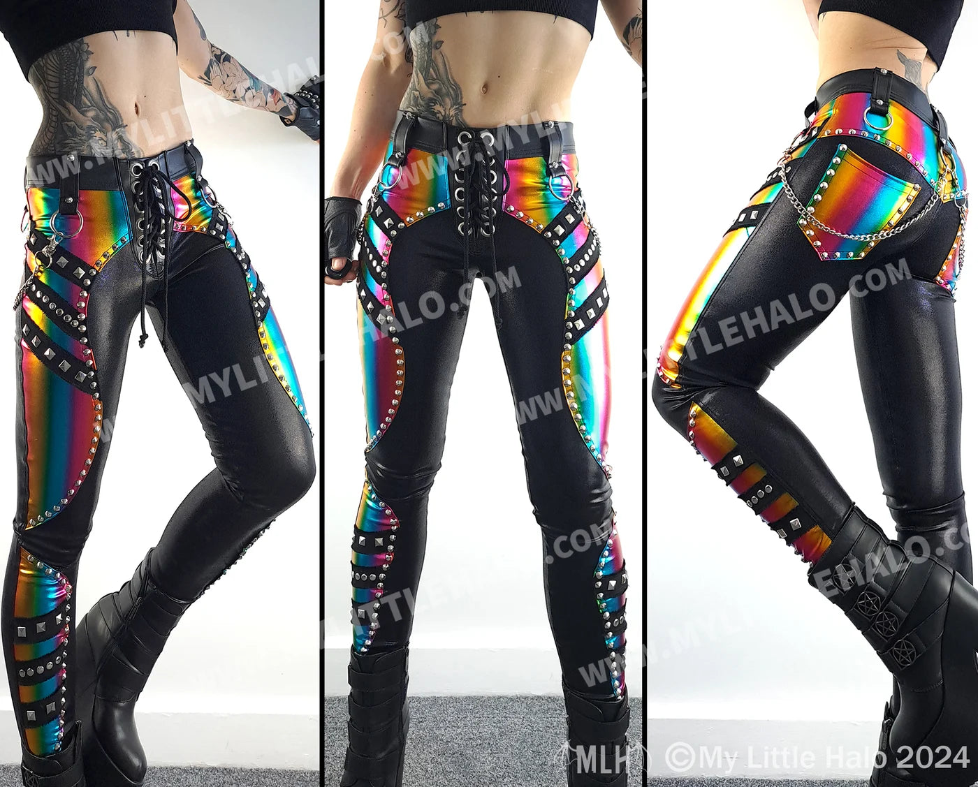 #9 Rainbow Rivet Skinnies (24-01-00-18)