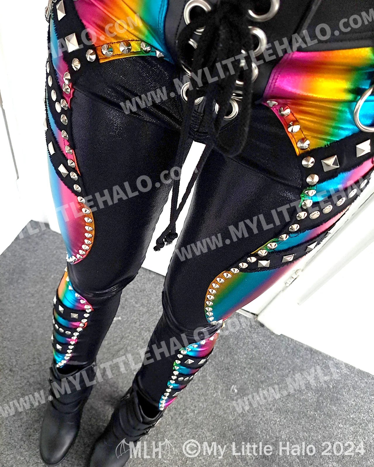 #9 Rainbow Rivet Skinnies