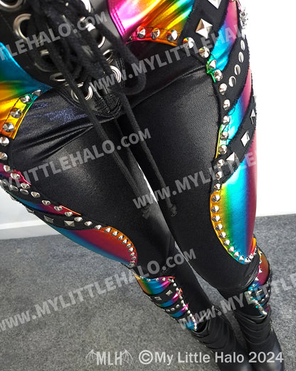 #9 Rainbow Rivet Skinnies