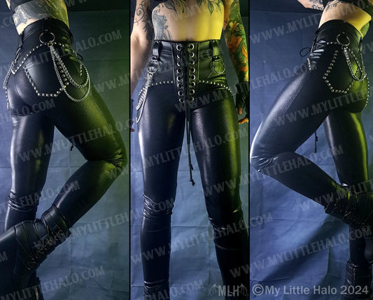 High Waist Star & Chain Skinnies (24-01-00-04)