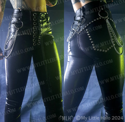 High Waist Star & Chain Skinnies (24-01-00-04)