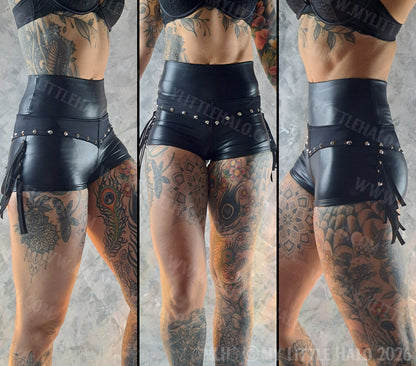 High Waisted Fringed Shorts (Size XS/S)