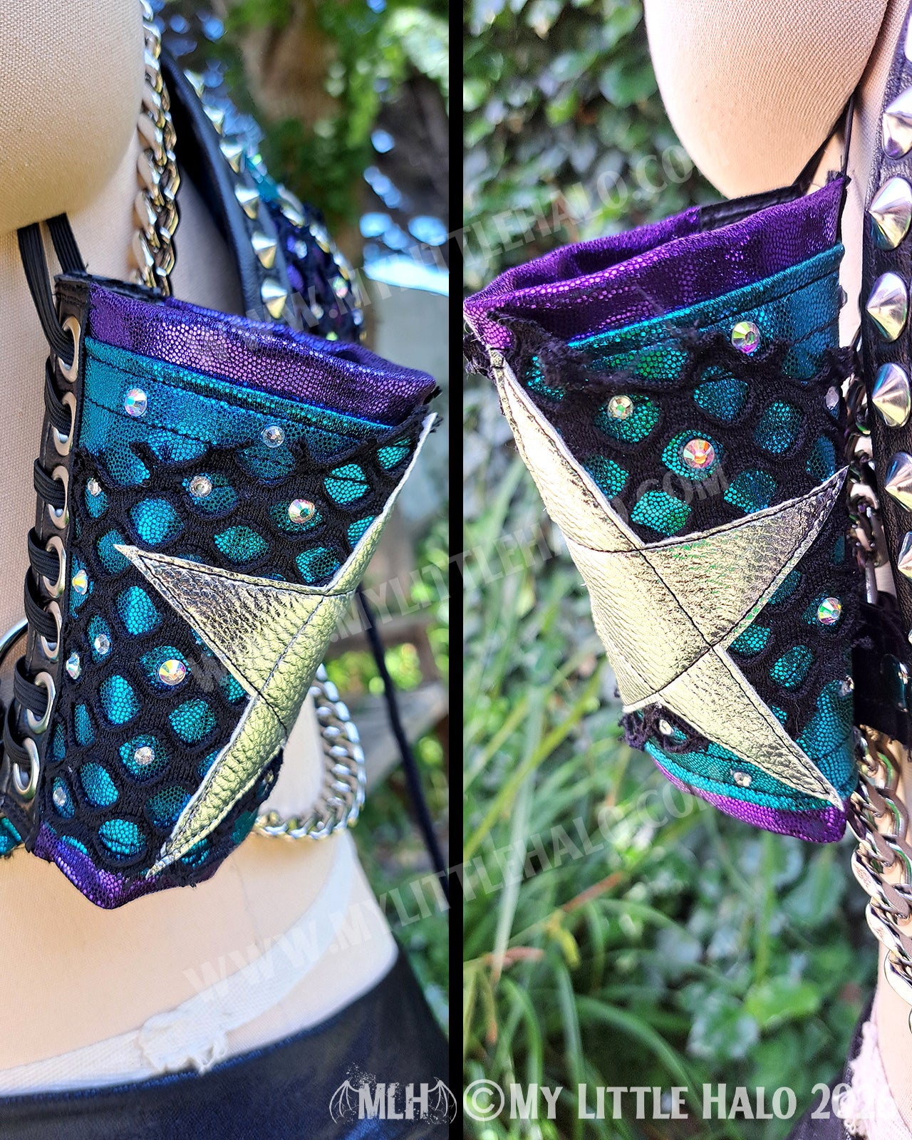 Purple, Teal & Silver Star Wrestling Set