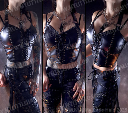 #2 Gunmetal & Black Bustier