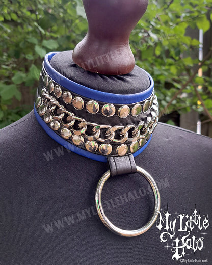 Blue & Black Chain Choker