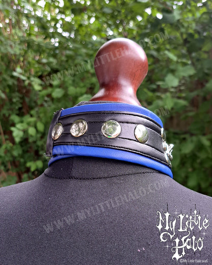 Blue & Black Chain Choker