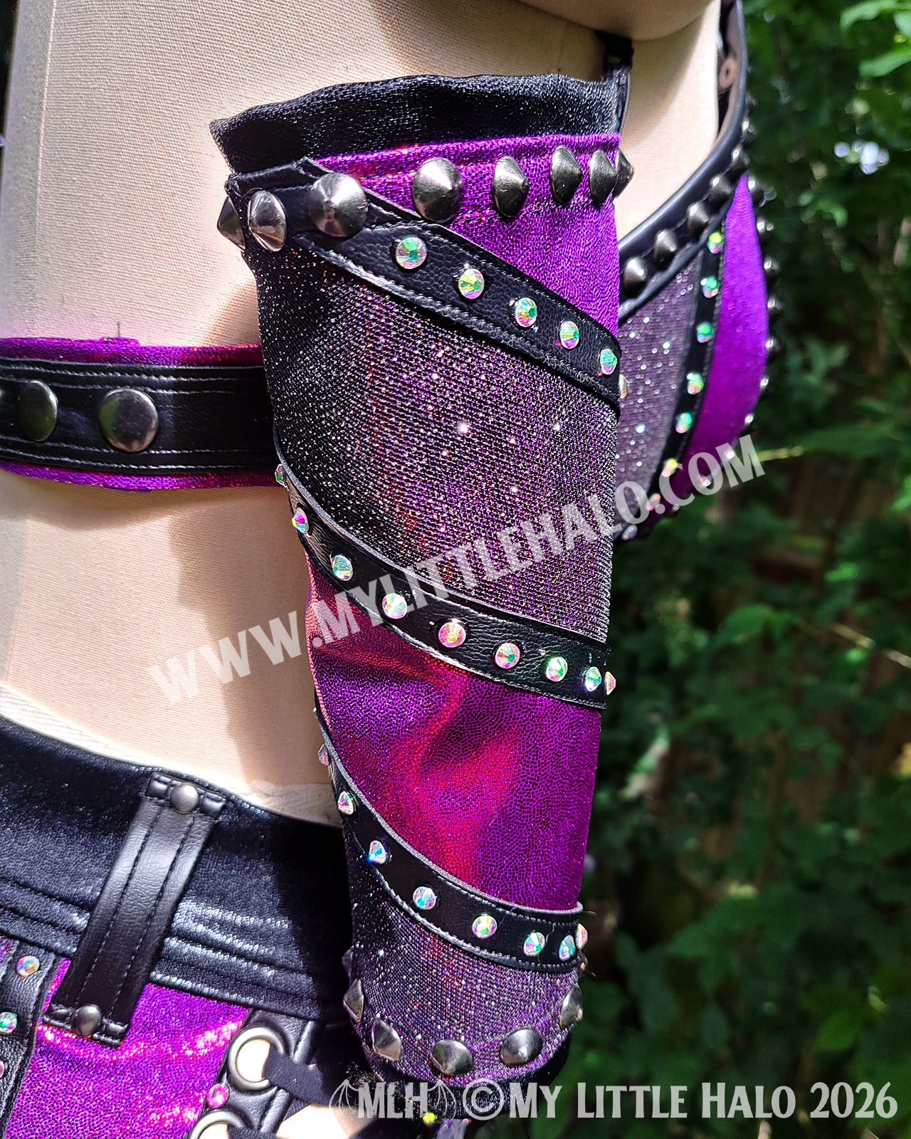 Claret Glitter Mesh Sparkle Wrestling Set