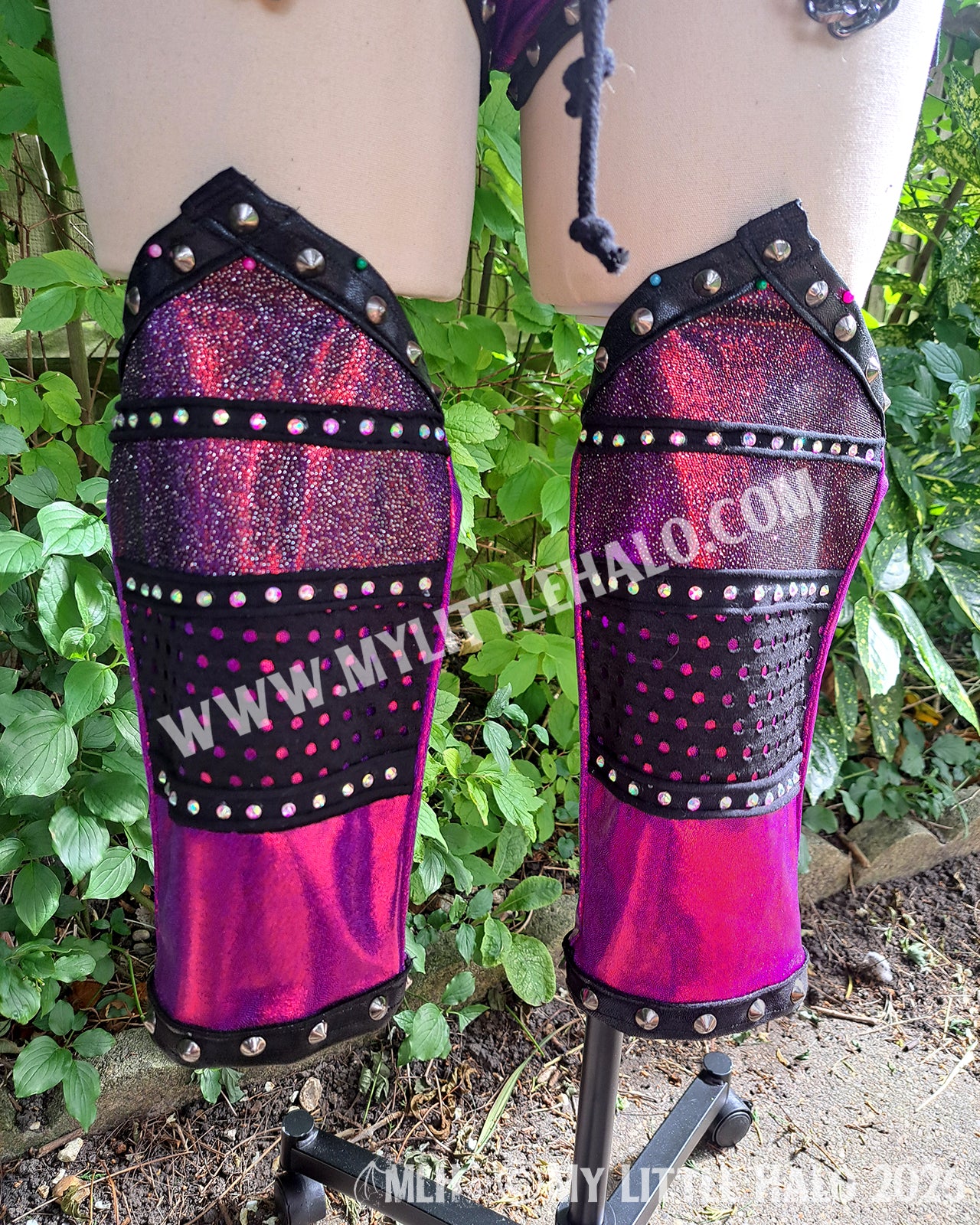Claret Glitter Mesh Sparkle Wrestling Set