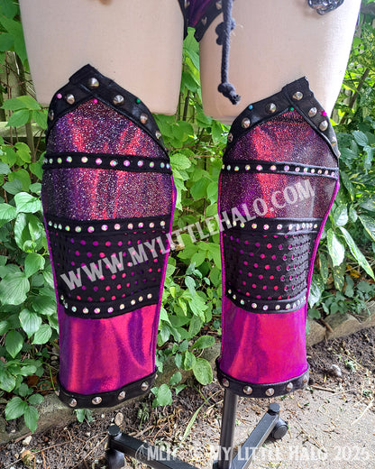 Claret Glitter Mesh Sparkle Wrestling Set