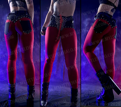 #2 Deep Red Low Rise Skinny Pants